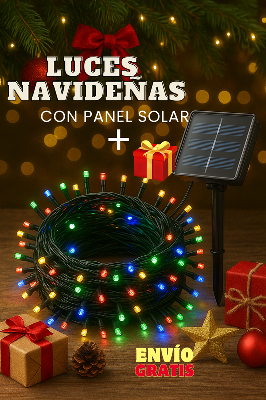 Luces Navideñas con Panel solar PRIMIUN ™️